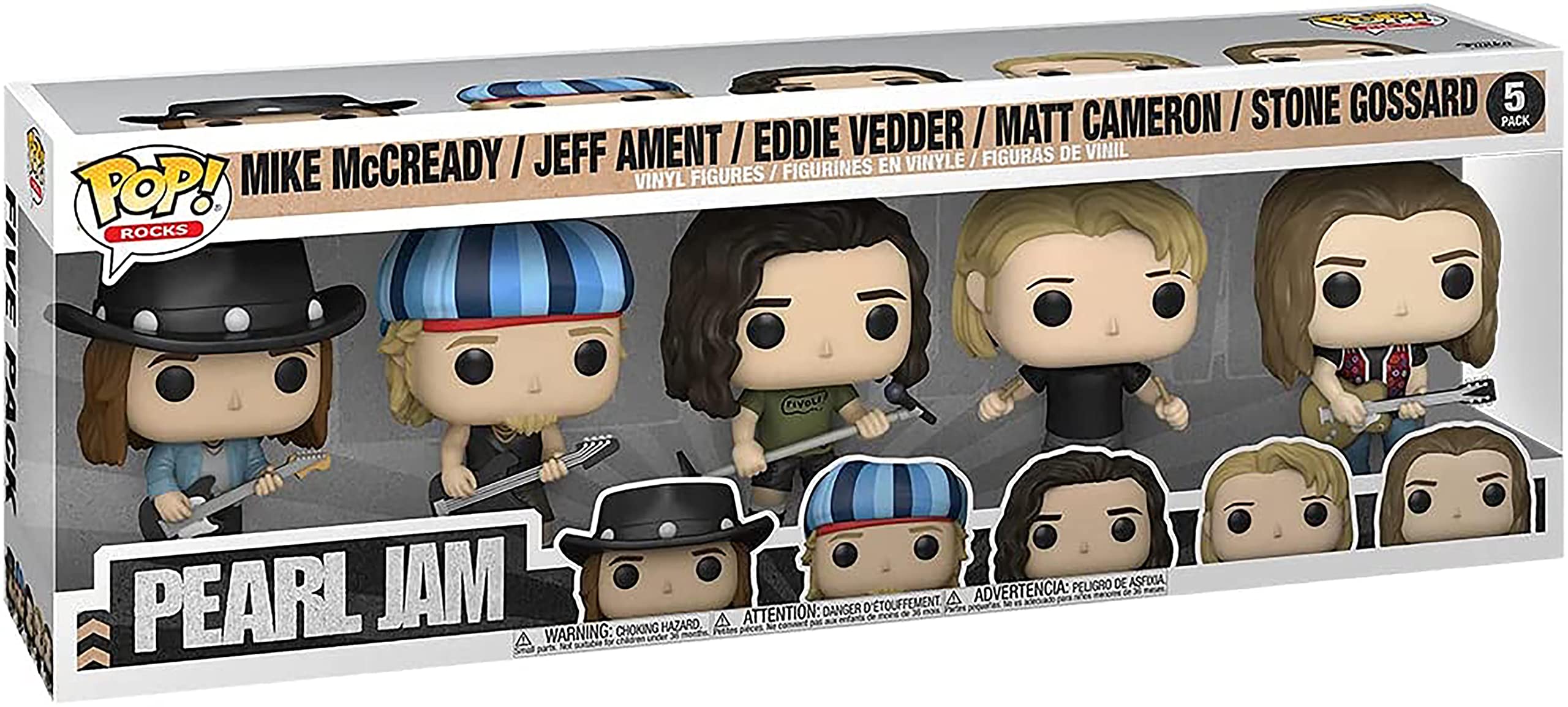 ★パール ジャム フィギュア PEARL JAM Pop! Vinyl Amazon.com: Funko POP Rocks: Pearl Jam - 5PKMulticolor
